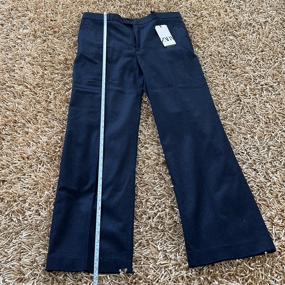 Zara Limited Edition 2-Piece Set Pinstripe Jacket & Low Rise Menswear Style Pant - Picture 13 of 15